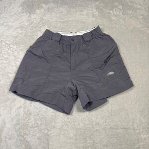 AFTCO American Fishing Tackle Co. Nylon Original Fishing Shorts Mens 32 Gray
